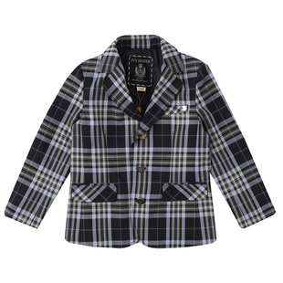 IVY HOUSE常春藤儿童装男童西服外套秋 格纹西装马甲西裤演出正装