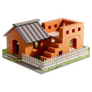 六一儿童节diy手工小屋真砖迷你泥瓦匠建盖房子砌墙玩具积木拼装