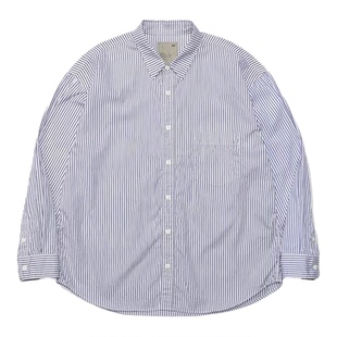 madboys MDNS STD STRIPESHIRT日产蓝白条纹衬衣衬衫余文乐26SS