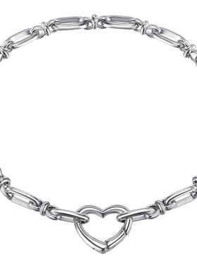 VIGG爱心扣手链女简约小众轻奢