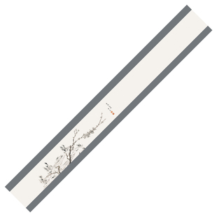 梅竹双清新中式禅意防水茶几布茶桌垫布茶台布艺长条桌旗茶旗