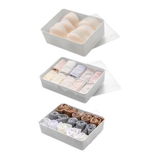 孙小美内衣收纳盒带盖家用宿舍文胸内裤袜子分格抽屉整理收纳神器