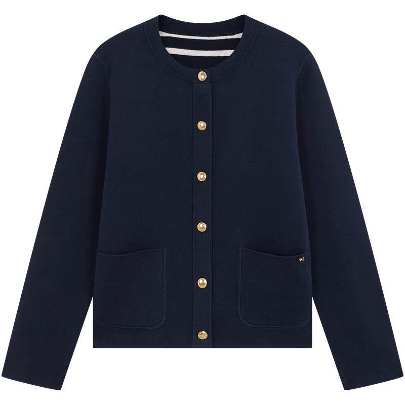 Tommy女装双面穿圆领针织开衫