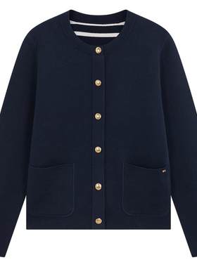 Tommy女装双面穿圆领针织开衫
