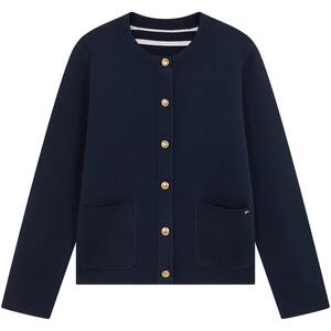 Tommy女装双面穿圆领针织开衫