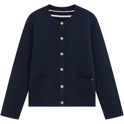 Tommy女装双面穿圆领针织开衫