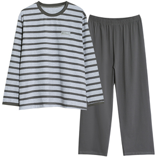 胖男童家居服春秋薄款加肥加大胖童男孩睡衣青少年初中生长袖套装