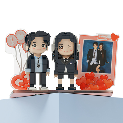 情侣节日礼物照片定制摆件
