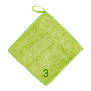 幼儿园毛巾儿童专用绣名字带数字编号挂绳擦手挂式小方巾定制logo