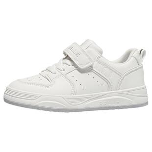 百丽童鞋儿童小白鞋新款学生跑步大童软底轻便防滑白色休闲运动鞋