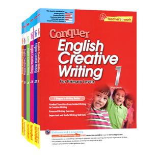SAP Conquer Creative Writing 1-6年级攻克系列创意写作练习册 新加坡小学英语写作难度提高版教辅 英文原版进口