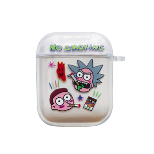 莫蒂和瑞克airpodspro2代保护壳1/3/4/5适用苹果耳机保护套二代三四五无线蓝牙原创小众高级感透明硅胶软简约