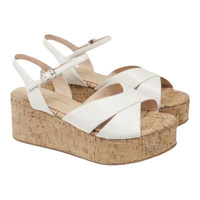 坡跟运动休闲百搭通勤一字带凉鞋