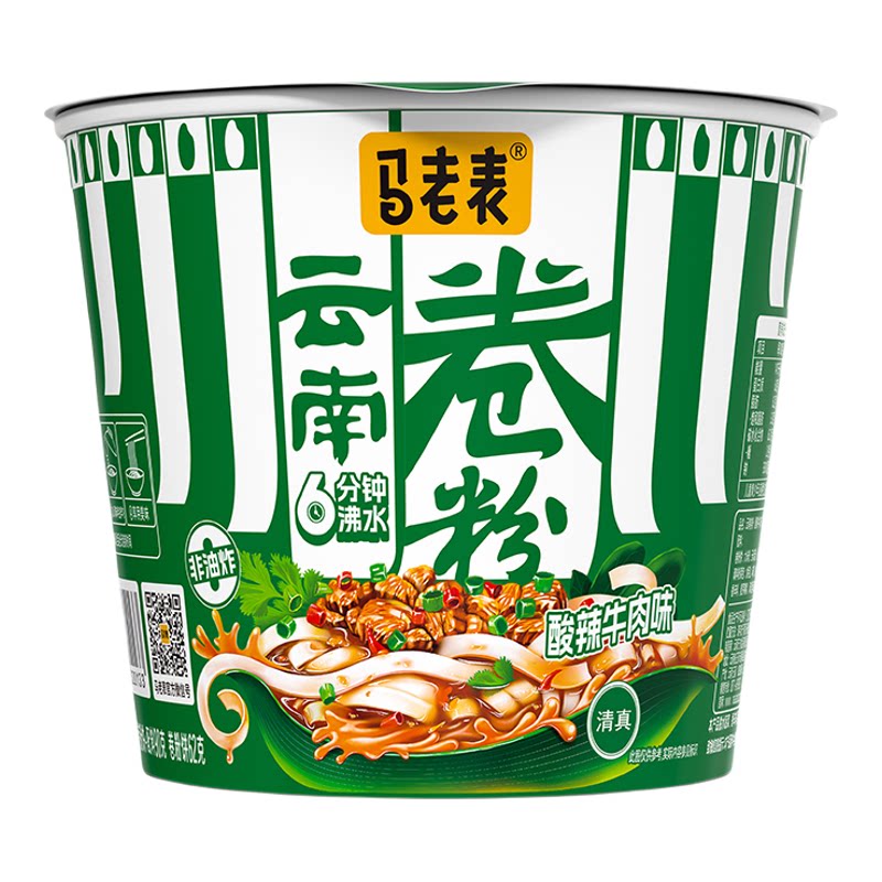 马老表过桥卷粉桶装免煮冲泡清真