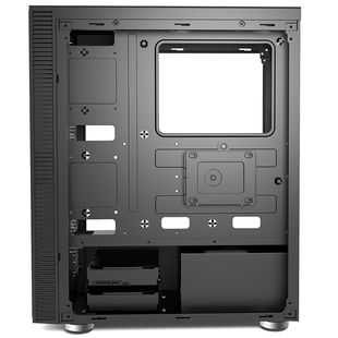 撒哈拉冷静王C360台式电脑静音机箱ATX中塔背线水冷简约办公机箱