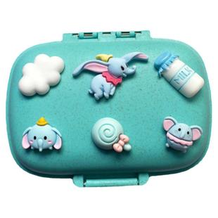 可爱卡通便携药盒三格六格八格分装随身携带迷你密封大容量收纳盒