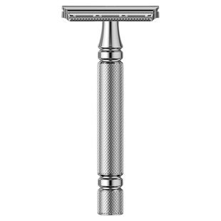 百利云刃剃须刀手动男士刮胡刀老式剃须刀不锈钢安全剃须双面刀片