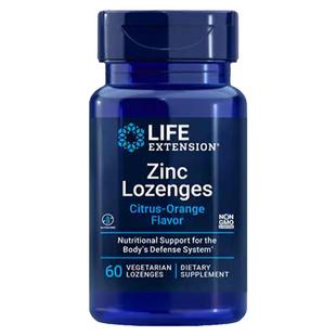 锌元素补剂离子锌18.75毫克美国LifeExtenson Zinc Lozenges口含