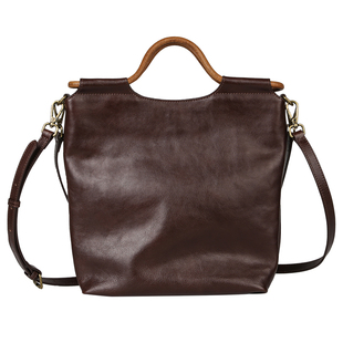 漫色复古植鞣头层牛皮托特包女真皮大容量腋下包手提包单肩斜挎包