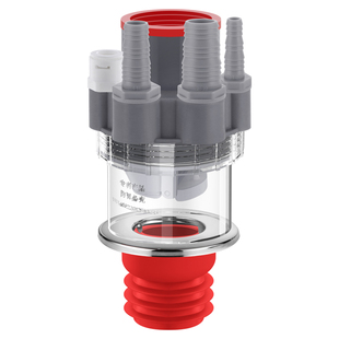 洗衣机下水三通地漏接头烘干机扫地机排水管道三头通二合一分水器