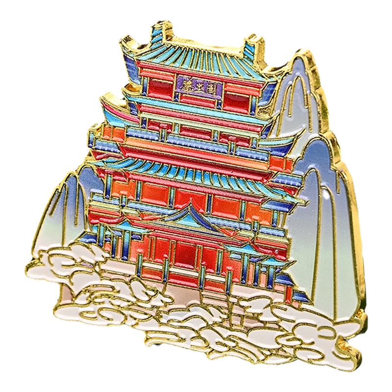 江西南昌滕王阁景德镇博物馆景点金属文创冰箱贴磁贴小礼物伴手礼