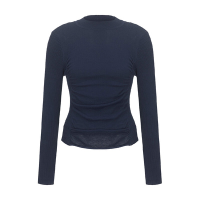 RAIVE修身半高领内搭毛针织衫