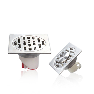 304不锈钢防臭地漏卫生间75管地漏器7.5cm砂光工程方形洗衣机两用