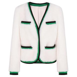 HPLY荷比俪女装新品风格款绵羊毛皮草外套HMC43590368