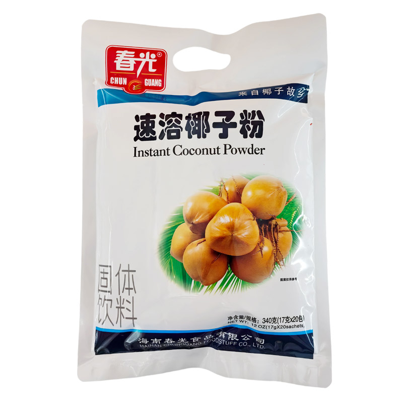 海南特产春光速溶椰子粉340克/400克×2袋袋装罐装任选椰奶粉浓香