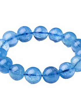 天然海蓝宝招财手链2026补缺水