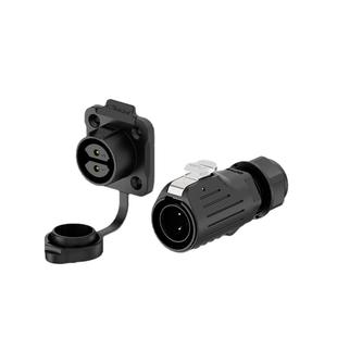 EW-LP20免焊锁线塑料防水IP68连接器航空法兰式穿墙插座航空插头