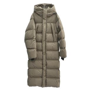 日月和风 新国标95白鹅绒羽绒服女过膝长款2025新款冬季外套极寒