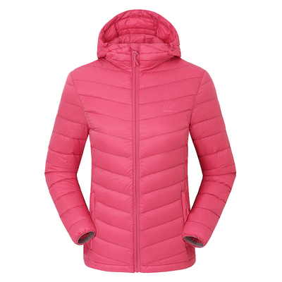 诺思山男女轻薄连帽短款羽绒服