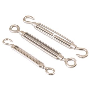 304不锈钢花篮螺丝收紧器紧线钢丝绳拉紧器紧绳器螺栓正反丝螺杆