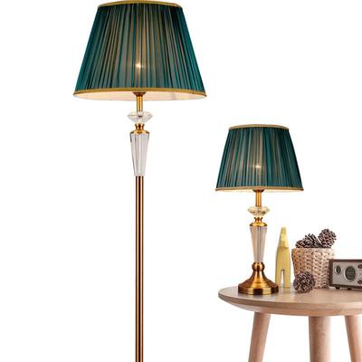 美式轻奢水晶落地灯客厅装饰