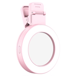 手机补光灯自拍镜后置自拍神器小镜子网红直播拍照辅助参照后视反光镜高清迷你翻转mini镜头带背夹子通用旅行