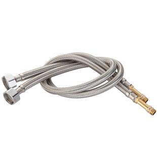 304不锈钢编织尖头管水龙头进水防爆软管菜盆脸盆冷热水上水配件