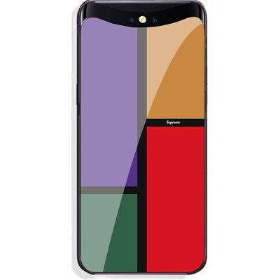 oppo钢化玻璃ins风全包手机壳