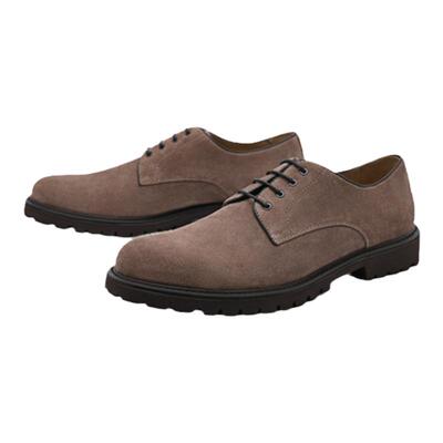 PEDRO系带圆头德比鞋小牛皮