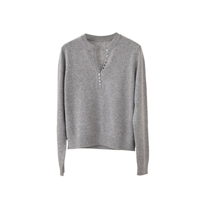 2025新品 明星同款气质花苞边半开衫100纯山羊绒针织衫女顺丰包邮