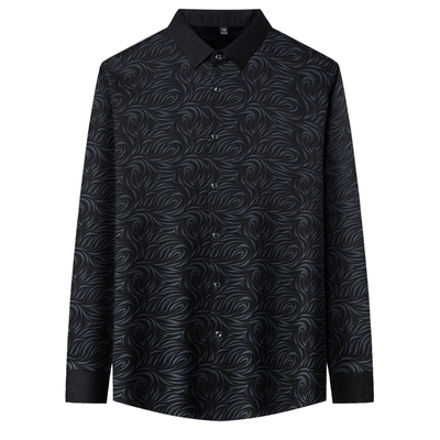 皮尔卡丹冬季男士一体绒保暖衬衫