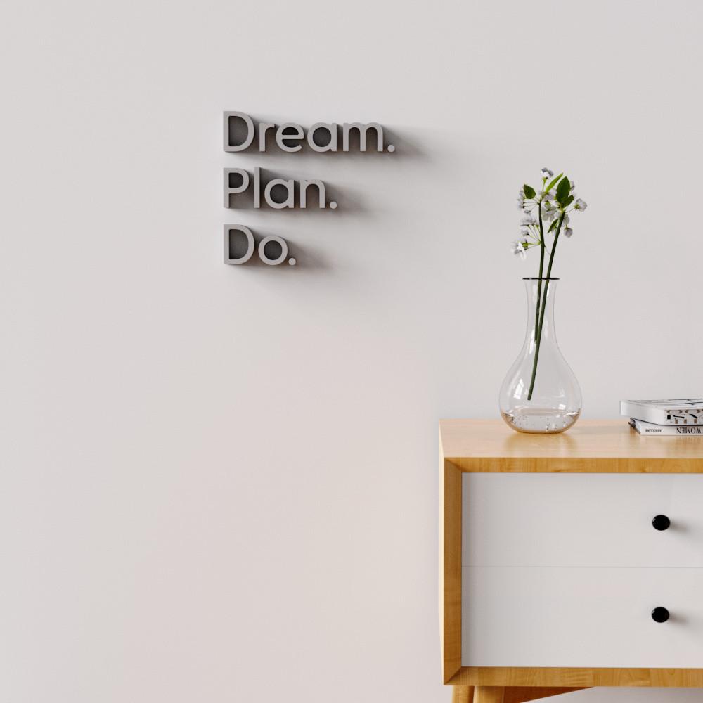 工业风质感立体英文水泥字母励志句子创意文化墙面墙壁装饰贴ins