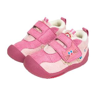 kidsing可迪星女宝宝棉鞋秋冬季学步鞋小童儿童加绒软底防滑童鞋