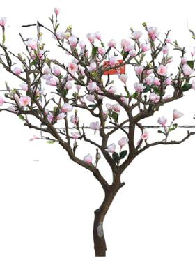 干花花束客厅摆设仿真玉兰花树