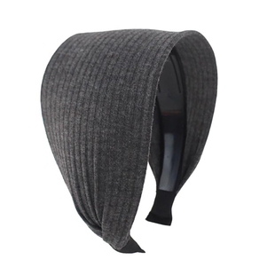 易梦玲同款复古针织坑条加宽发箍遮发缝增高颅顶防滑发卡压发饰带