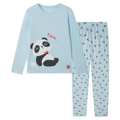 舒雅男童莫代尔家居服套装