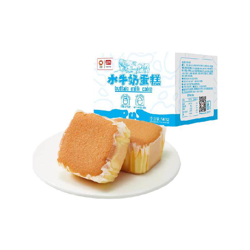 盼盼水牛奶蛋糕蒸蛋糕营养早餐面包整箱网红零食休闲小吃540g*1箱