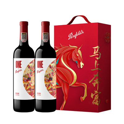 奔富一号红酒加州礼盒装正品送礼