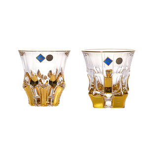 捷克BOHEMIA进口水晶杯高档玻璃威士忌洋酒对杯礼盒套装果汁水杯