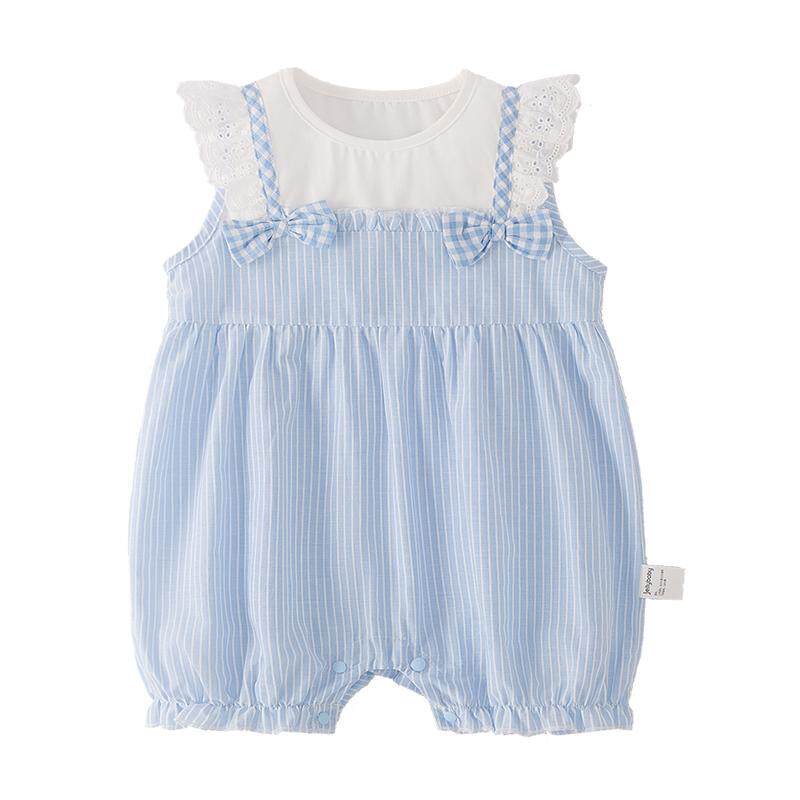 jellybaby女童夏季假两件爬服